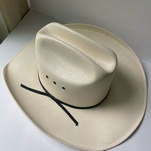 Lammles White cowgirl hat for cowgirl boho wedding size S-M